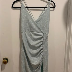 sparkly mint gown